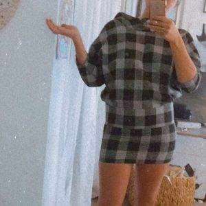 Plaid mini dress